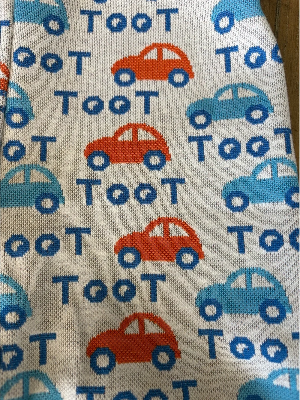 Vintage 70s baby 24mo romper jumper Carters car theme toot overalls
